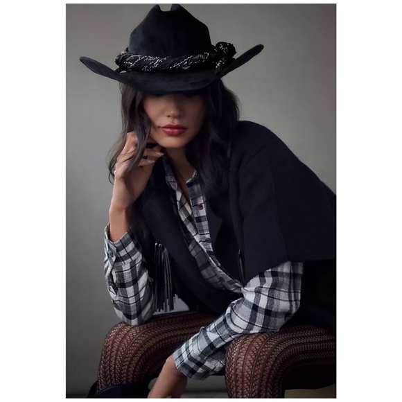 ASN | Festival Western Cowgirl In LA Hat Wool Size Pink Tie Dyed | S